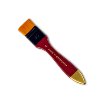 Pennello per superfici con manico bordò a taglio dritto sintetico dorato serie 300 n.: 1-1/2 