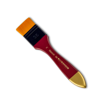 Pennello per superfici con manico bordò a taglio dritto sintetico dorato serie 300 n.: 2